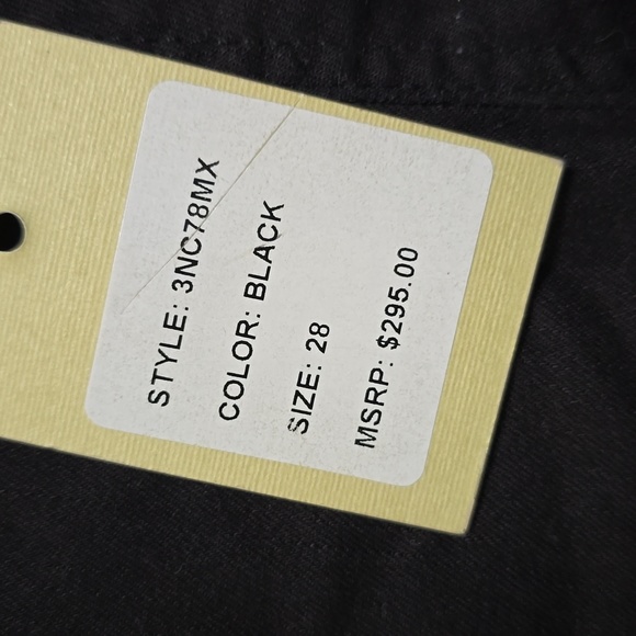 Torn by Ronny Kobo Sailor Button Black Skinny Jean Women's Size 28 NWT - Picture 4 of 16